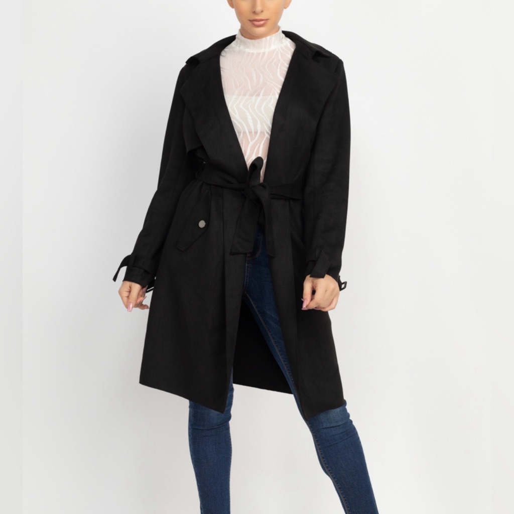 413 Black Suede Jacket